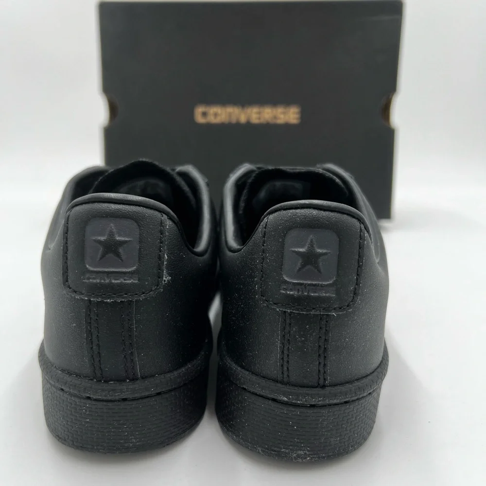 Converse Pro‎ Leather Ox Youth Sneakers Black Black Black 358172C Size 2 US